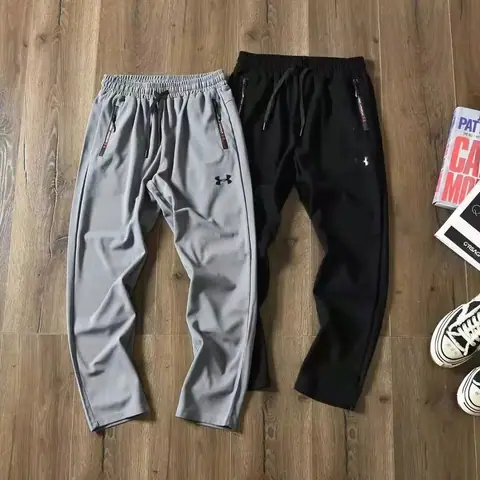 1963 Andema Autumn 3D Cut Tapered Sports Men's Casual Trousers. Silicone Logo, Slightly Stretch Fabric! on BoonBuy