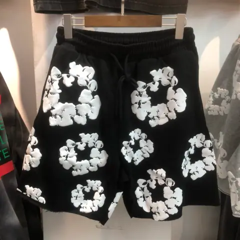 2022 Summer New European and American Trendy Brand Kanye Same Casual Pants Floral Print Personality Like Loose Shorts on BoonBuy