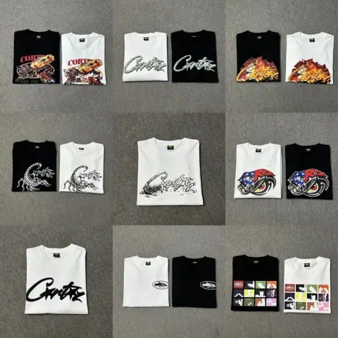 2024 New Short Sleeve T Shirt Letter St Paul Limited Round Neck American Casual Loose Half Sleeve 36 on BoonBuy