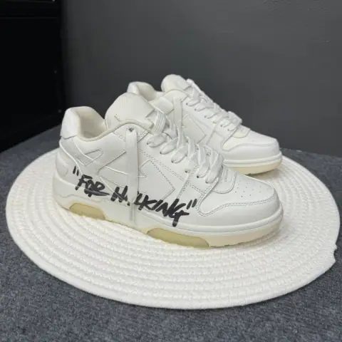 2024 Summer Off Trendy Brand Sneakers Men's Genuine Leather Panda White Shoes Breathable Low-Top Sports Casual Shoes Women's Thick Sole on BoonBuy