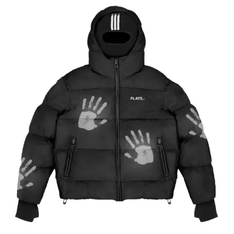 2025 Autumn and Winter Hooded Sports Cotton Jacket White Goose Down Loose Large Size Warm Cotton Jacket Y2K Street Ins 13 on BoonBuy