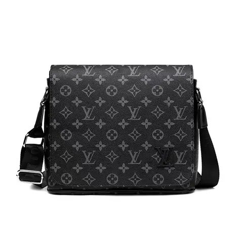 2212 Black Flower Black Grid Shoulder Bag on BoonBuy