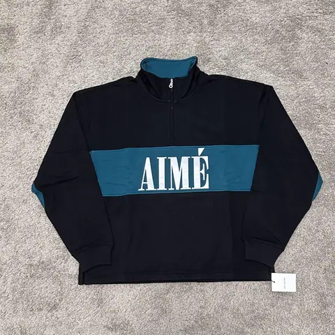 Aime Half Zip Up Crewneck on BoonBuy