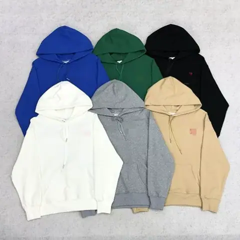 AM Sweatshirt Hoodie 6 Colors Red Super Small Heart J on BoonBuy