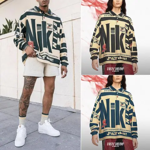 Amazon's Hot-Selling Summer New Men's Fashion Tops Shirts Men's Long-Sleeved Sweatshirt Jackets Men's Polo Shirts on BoonBuy