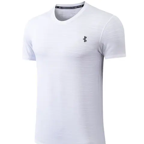 Anessa New Sports Breathable Sweat-Absorbent Running Fitness Tops Short-Sleeved T-shirts Men's Quick-Drying Loose Large Size Tops on BoonBuy