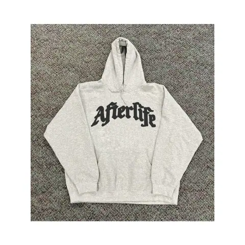 Angel Letter Print Heavy Hooded Sweatshirt American Retro Street West Coast Lazy Style Men and Women Couple Tops on BoonBuy