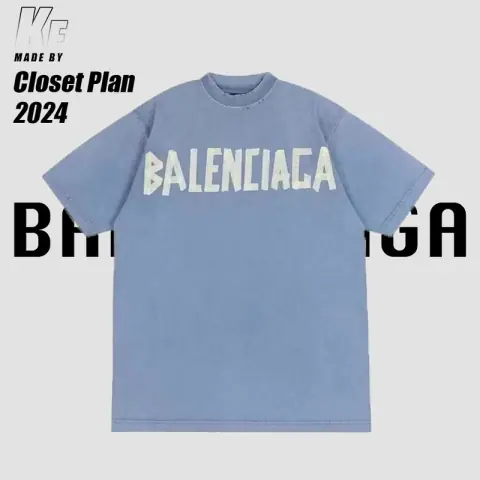 Balenciaga Blue Type Tee on BoonBuy