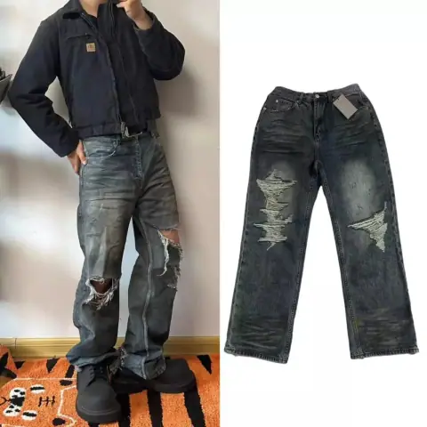 Balenciaga Destroyed Denim on BoonBuy