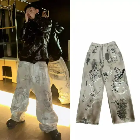 Balenciaga Graffiti Denim on BoonBuy