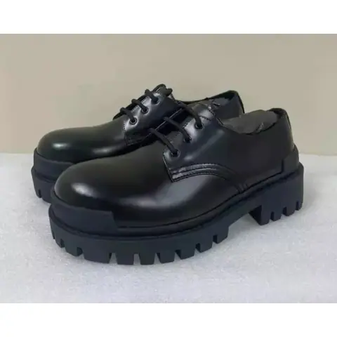 Balenciaga Leather Strike Boot on BoonBuy