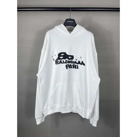 Balenciaga Paris Graffiti Hoodie 4 Colorways on BoonBuy