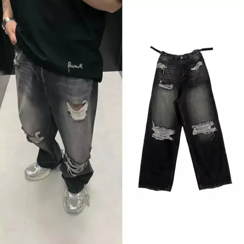 Balenciaga Ripped Denim on BoonBuy