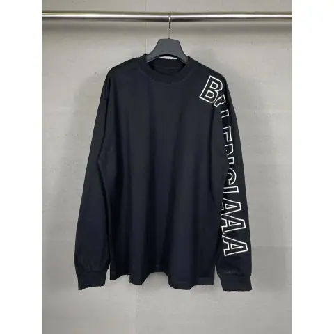 Balenciaga Text Long Sleeve 2 Colorways on BoonBuy