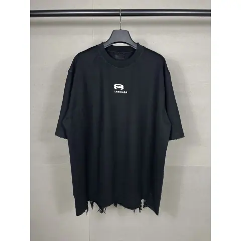 Balenciaga Unity Distressed Tee 2 Colorways on BoonBuy