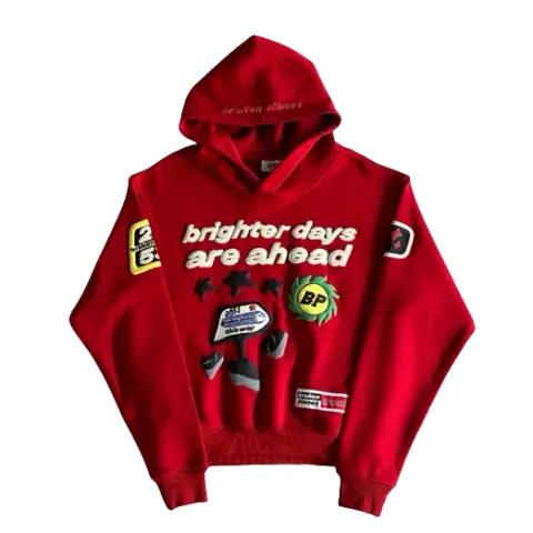 Broken Planet Hoodie Red Future on BoonBuy