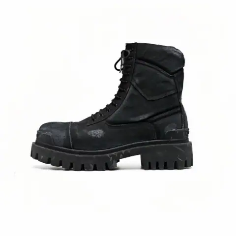B's Black Cloth Boots, Destruction Boots, Full Size, Full Shot, Pull Down To See Details on BoonBuy