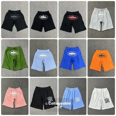 Corteiz American Street Alcatraz Printed Shorts Summer Loose Five Quarter Pants 85 on BoonBuy