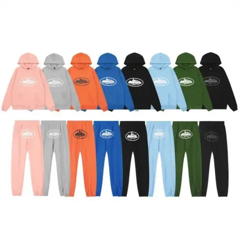 Corteiz Devil Island Hoodie Street Hip Hop Skate Sport Set Casual Fleece Sweatpants Fashion Trendy 10 on BoonBuy