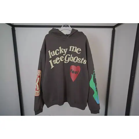 Cpfm Smiley Face Sweatshirt I Feel Ghosts Graffiti Foam Print Flame on BoonBuy