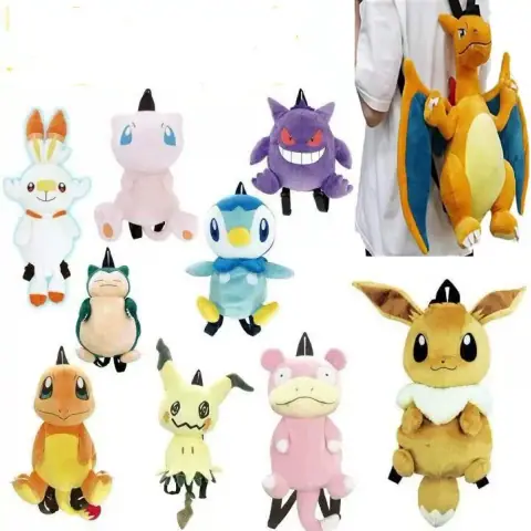 Domestic Goods Super Dream Plush Backpack Eevee Mini Q Genggui Kindergarten Primary School Cartoon Schoolbag Backpack on BoonBuy