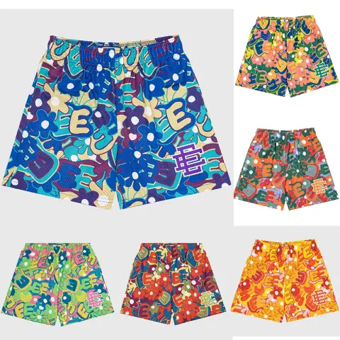 EE American Muscle Shorts Casual Fitness Quick-Drying Men's Sports Shorts Mesh Breathable Large Version Running Street on BoonBuy