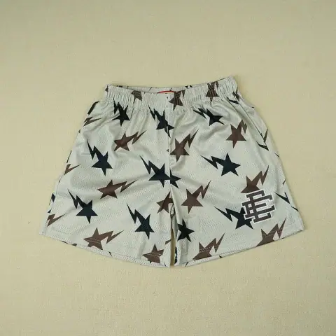 Eric Emanuel X Bape EE Basic Short Cream/Brown/Navy on BoonBuy