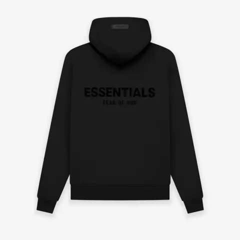 Essentials Hooded Sweater Flocked Printed Fleece-Lined Men's and Women's Spring Couple Coat American Top Fog Double Line on BoonBuy