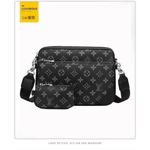 European and American Retro Pattern High-End Messenger Bag Classic Large + Small Bag on BoonBuy