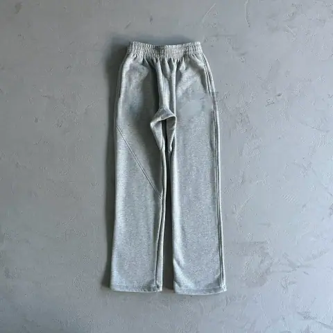 Evil- C Star Heather Grey Straight Flared Pants on BoonBuy