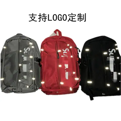 Fashion Men and Women Korean Version Harajuku Ulzzang Street Shooting Backpack Travel Bag Fitness Bag Ins Reflective Backpack School Bag on BoonBuy