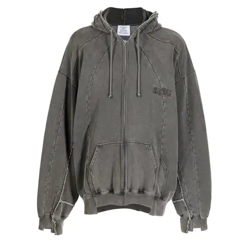 Foreign Trade 2023 Ins Loose Stitching Wash Zipper Coat Sweatshirt Men and Women Couple Hoodie Fashion on BoonBuy