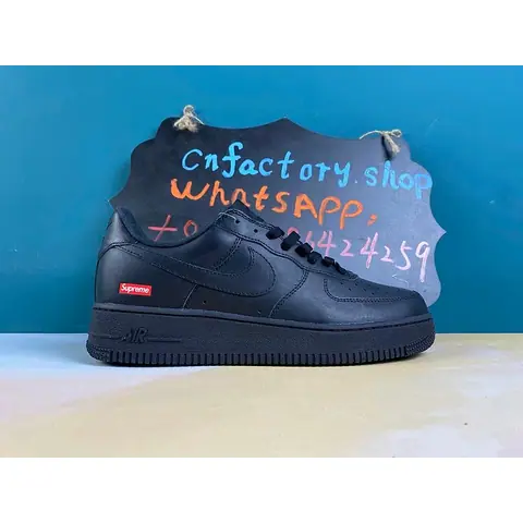 H40CN N1KE Air Force 1 Low Supreme BLACK-CU9225-001 on BoonBuy