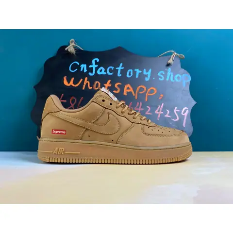 H45CN N1KE Air Force 1 Low SP Supreme WHEAT-DN1555-200 on BoonBuy