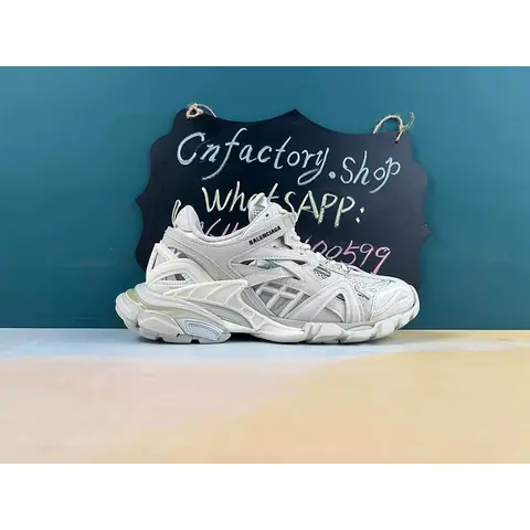 H68CN BGa Track 2 White Women's Track 2 Open Sneaker on BoonBuy