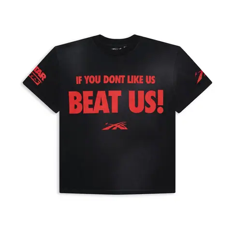 Hellstar Beat Us! T-shirt Red/Black on BoonBuy