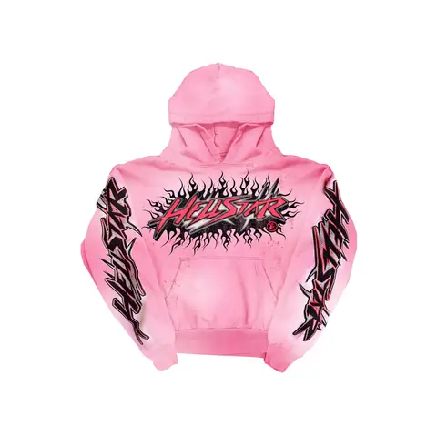 Hellstar Brainwashed Without Brain Hoodie Pink on BoonBuy