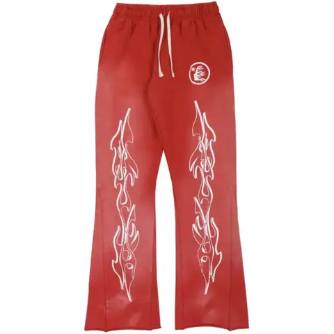 Hellstar Records Sweatpants Vintage Red on BoonBuy