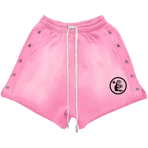 Hellstar Snap Sweatshorts Shorts Pink on BoonBuy