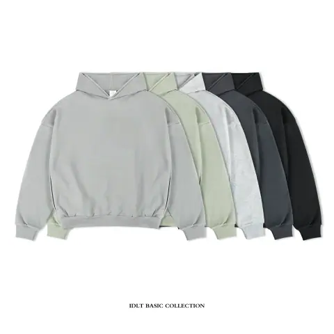 Idlt Profile Hoodie 400G Drop Shoulder Loose Sweater Cotton Basic Style Men and Women's Trend Original Street All-match Ins on BoonBuy