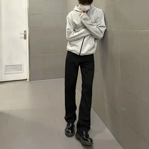 Independent Vujade Style Flared Trousers Versatile Casual Trousers Kenijima Straight Trousers Men's Cleanfit on BoonBuy
