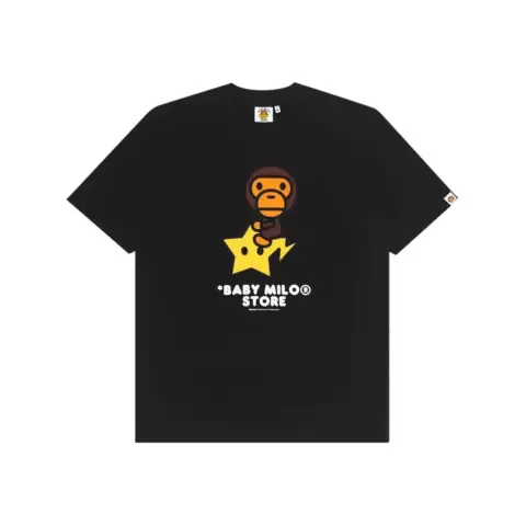 Japanese Trendy Brand Aape Ape Head Bape Little Monkey Men and Women Fun Pac-Man Print Versatile Short-Sleeved T-shirt on BoonBuy