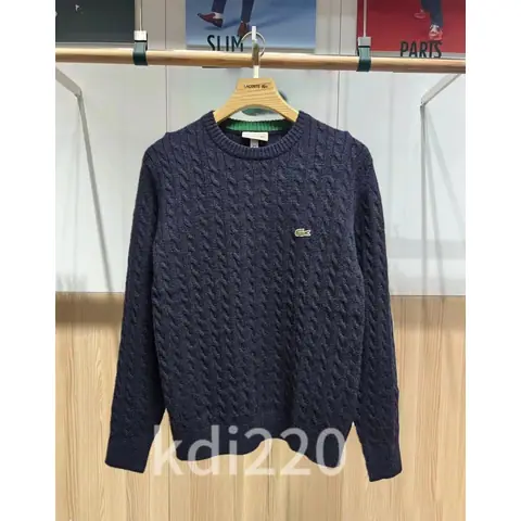 Lacoste Twister Cord Knitted Crewneck on BoonBuy