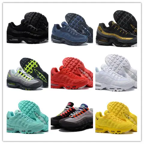 MAX95 Men's Shoes New Air Cushion Shoes Black and White Joint 3M Reflective Women's Shoes Couple Height Increase Shock Absorption Sports Shoes on BoonBuy
