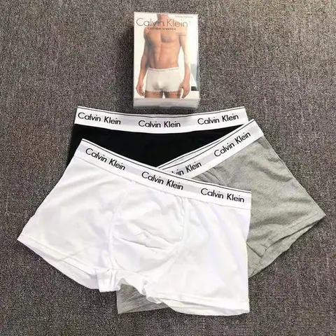 Men's Summer Pure Cotton Boxer Briefs Youth Boxer Briefs Boys Antibacterial Simple Mid-Waist Solid Color 21.9 Yuan on BoonBuy