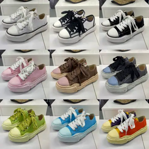 Mmy Sanyuan Canvas Shoes Women's Flat Shoes Kangyu Color Matching Couple Shoes Thick Bottom Retro Japanese Style Trendy Shoes Men on BoonBuy