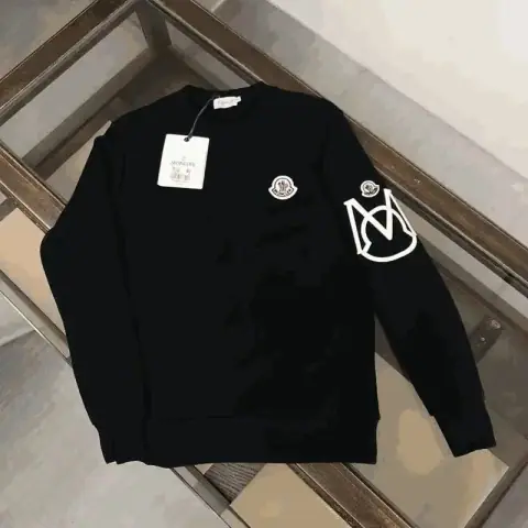 Moncler Logo Patch Crewneck Sweatshirt on BoonBuy