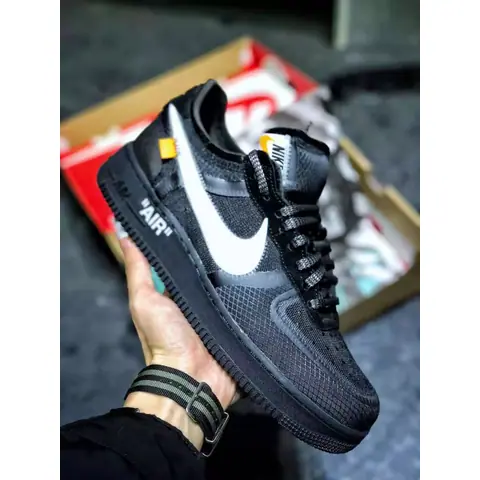 OW™ Air Force 1 University Black -OFW003 on BoonBuy
