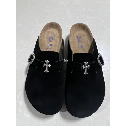 Remake Closed Toe Slippers Customized Transformation Black Unisex on BoonBuy