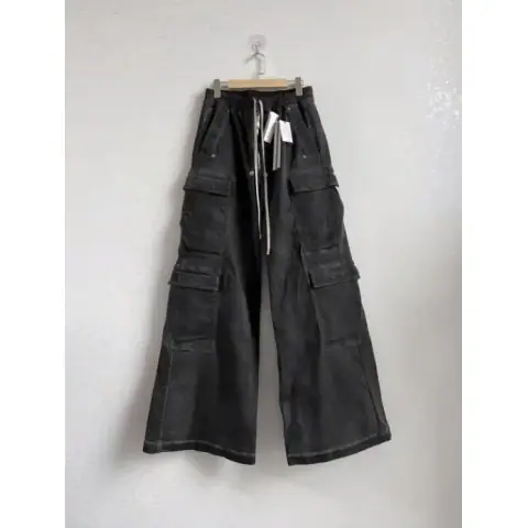 Rick Owens Edfu Cargo Denim Cargo Black on BoonBuy